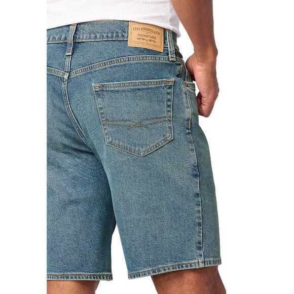 Levis Strauss Signature Men's Big and Tall Classic Denim Shorts, Size 42, Blue - Picture 5 of 5